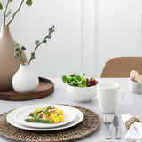 Villeroy & Boch - Artesano Servizio Piatti 6 Pezzi per 2, Bianco, Lavabile in Lavastoviglie, Adatto al Microonde, Set Posate, Set Piatti, Piatti Piani, Piatti Colazione, Piatti Piani, Porcellana Premium