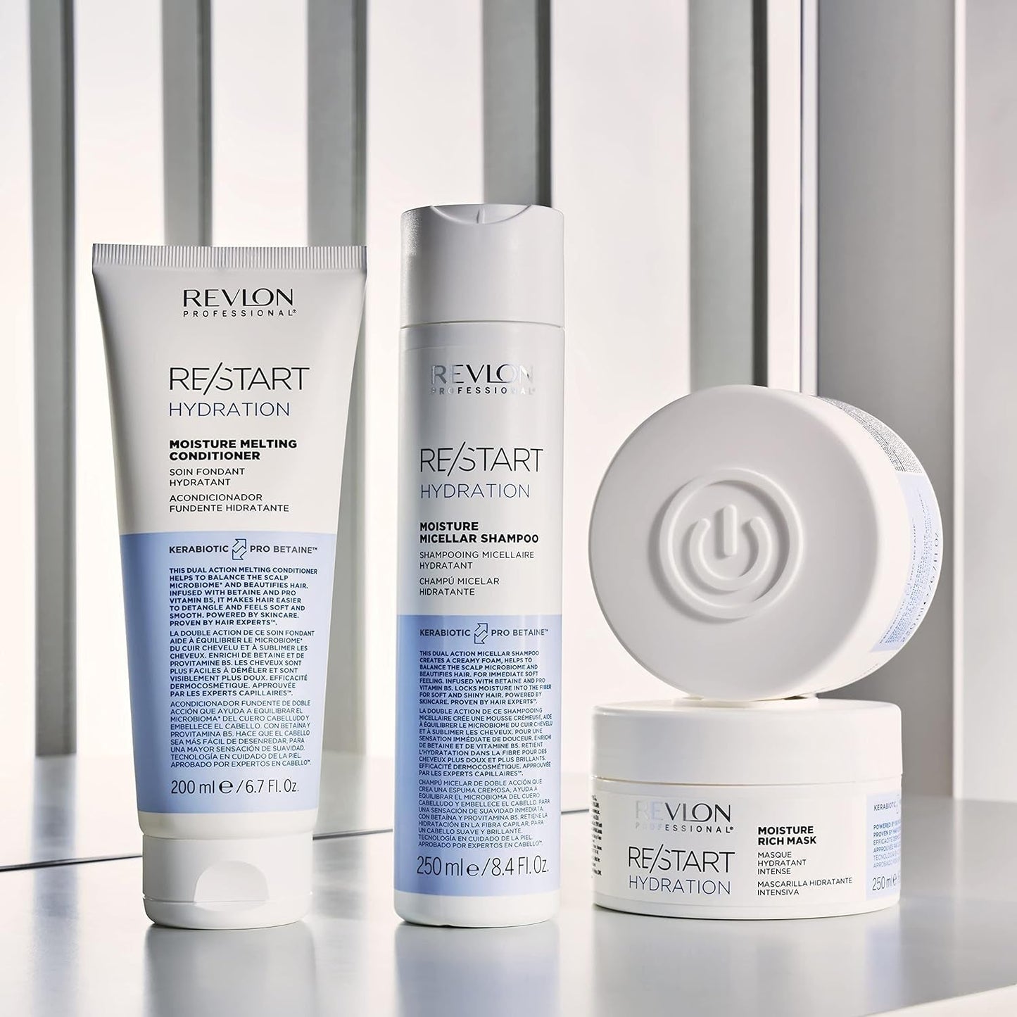 RE/START Hydration Moisture Rich Mask 250ml Maschera idratante per capelli secchi Maschera Rich Care a lunga durata Maschera rigenerante anti-crespo per capelli Naty Shop Maschera per capelli