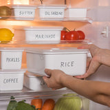 Latta smaltata per la conservazione degli alimenti sottovuoto | XL| 1,85 l | 23,5 x 17,5 x 7 cm | mantiene il cibo fresco più a lungo | protegge il cibo da batteri e infestazioni fungine | senza pompa a vuoto Contenitori per alimenti Naty Shop