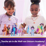 Unicorn Academy AVA e Unicorn Leaf Set - Personaggi originali alti circa 12 cm della popolare serie Netflix Con due accessori e spazzole per capelli Per giochi di ruolo fantasiosi, per bambini dai 4 anni in su Action figures Naty Shop
