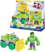 SPIDEY e I SUOI FANTASTICI AMICI Marvel Spidey Motocicletta Giocattolo per Ragazzi e Ragazze dai 3 Anni in su Action Figure Naty Shop Hulk Truck