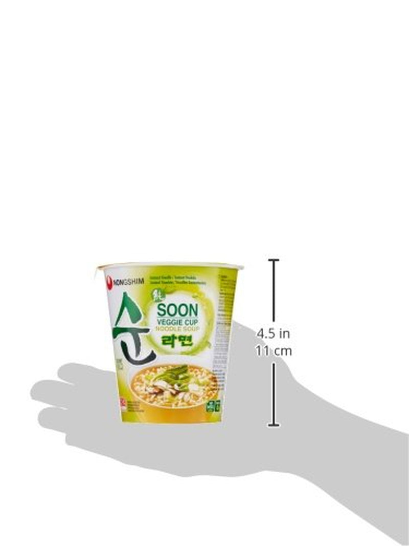 Nong Shim - Tazza istantanea Nudeln Soup Soon Veggie - Confezione multipla (12 X 67 GR)