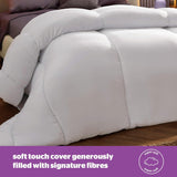 Trapunta Silentnight Deep Sleep, bianca, microfibra, bianca, letto singolo Trapunte e trapunte Naty Shop