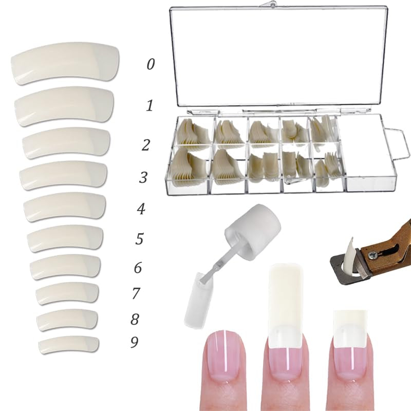 Sun Garden Nails gel trasparente monofasico 30ml + scatola da 100 tip + colla per tip 7ml