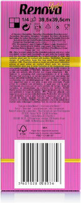Tovaglioli di carta Renova, fucsia, 40 tovaglioli, grandi, 2 veli