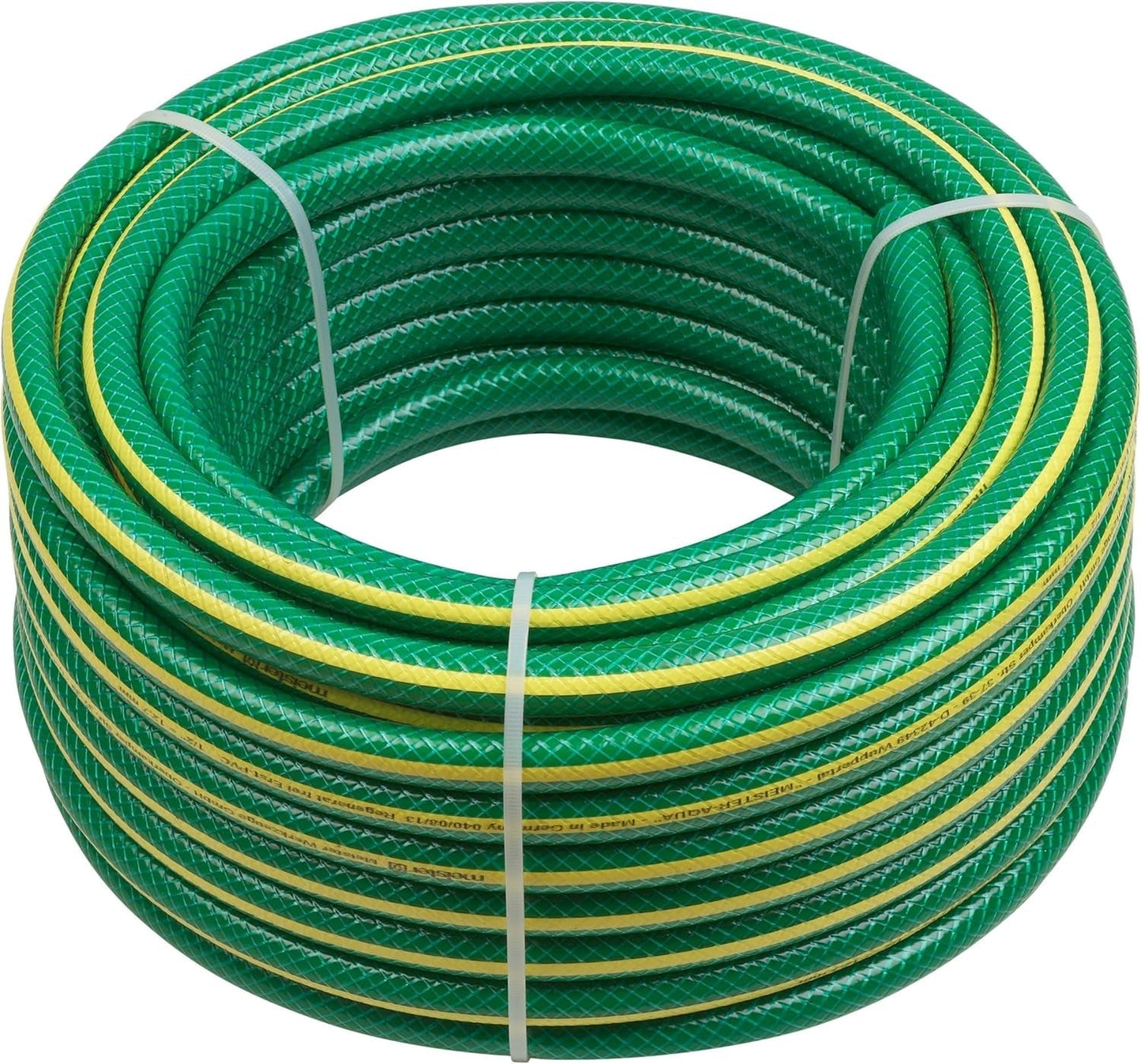 Tubo da giardino in tessuto incrociato Meister 19,05 mm (3/4 pollici) - Lunghezza 20 m - Per irrigare piccole aree - Resistente allo schiacciamento e all'abrasione - Resistente ai raggi UV, Tubo da giardino in PVC vergine, Tubo dell'acqua, 9920310