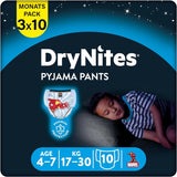 Pannolini notte HUGGIES Drynites, per ragazzi 4-7 anni (17-30 Kg), 30 pezzi Naty Shop 17-30 Kg 10 pezzi
