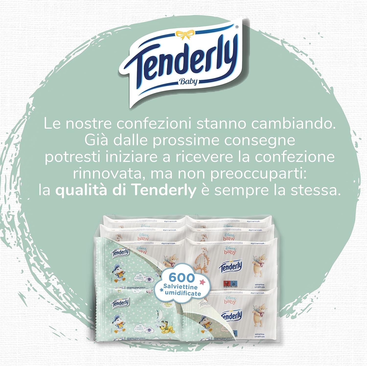 Salviette umidificate Baby Disney, 50 salviette morbide, ideali per la pulizia quotidiana del bambino, con personaggi Disney, made in Italy, dermatologicamente testate