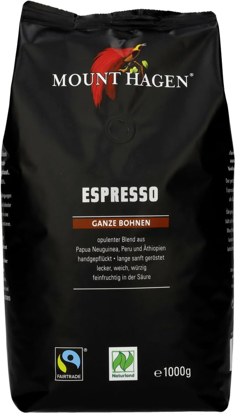 Espresso biologico in grani interi (2 x 1 kg)