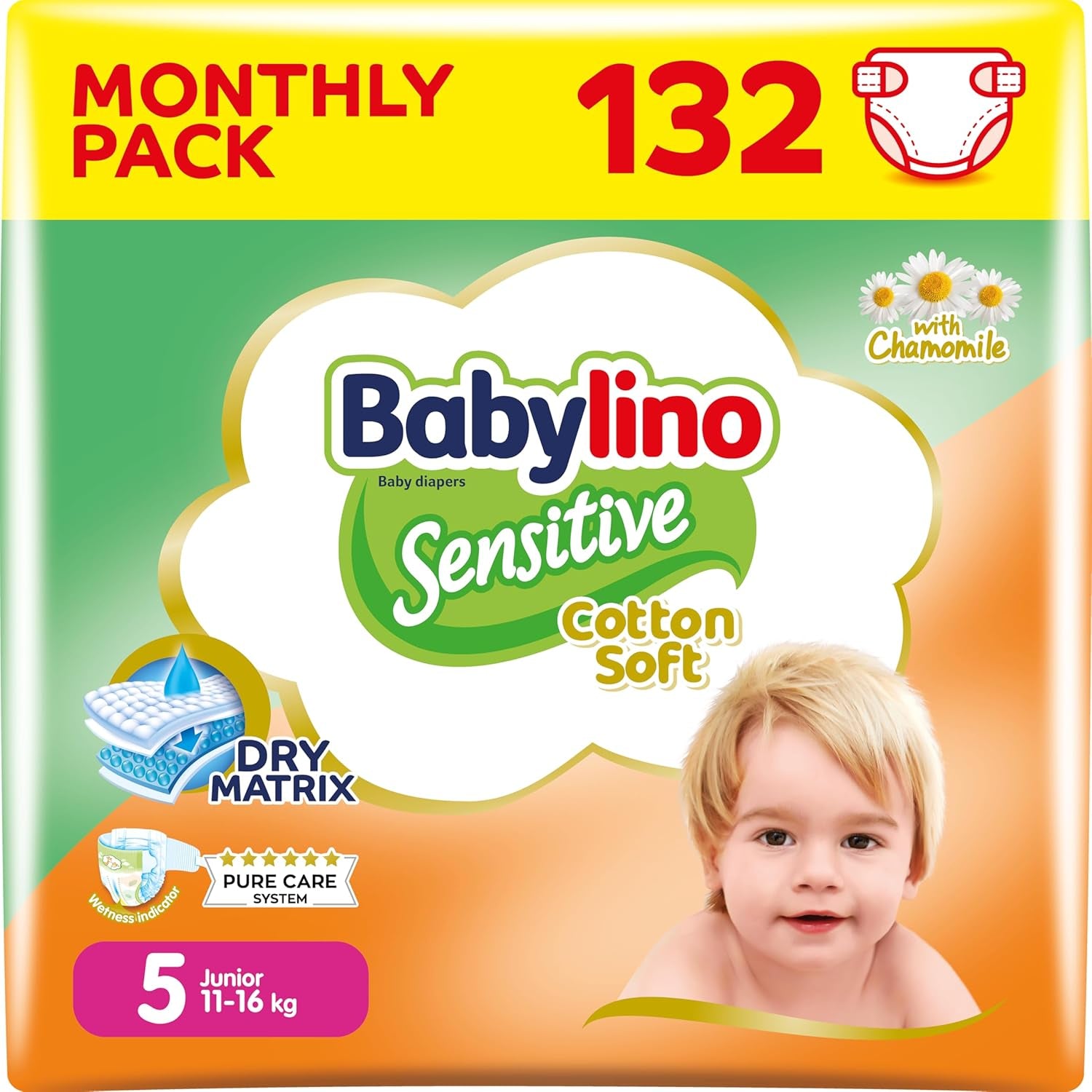 Pannolini per bambini Sensitive taglia 4, Maxi (8-13 kg), 20 pezzi