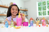 Disney Princess Color Reveal - 6 bambole a sorpresa attivate dall'acqua, accessori, per bambini dai 3 anni in su, Ariel, Tiana, Mulan, Cenerentola, Belle, Aurora, HPX39