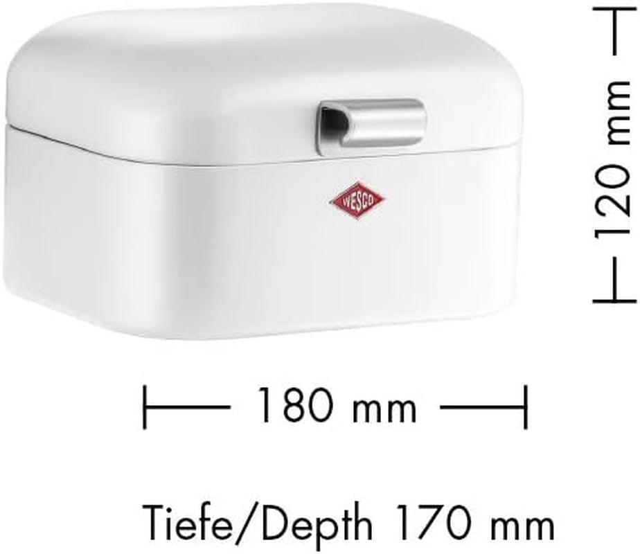 Wesco 235 001 Cestino per il pane Mini Grandy 17 x 18 x 12 cm (L/L/A) rosa, acciaio inossidabile Contenitori per alimenti Naty Shop