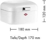 Wesco 235 001 Cestino per il pane Mini Grandy 17 x 18 x 12 cm (L/L/A) rosa, acciaio inossidabile Contenitori per alimenti Naty Shop