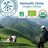 Khla - Tè Oolong Bio 100 G - Tè Blu - Tè Sfuso Naturale - Tè Asiatico Biologico - Sfuso e Tagliato - Tè alle Erbe e Infuso - Dalla Cina