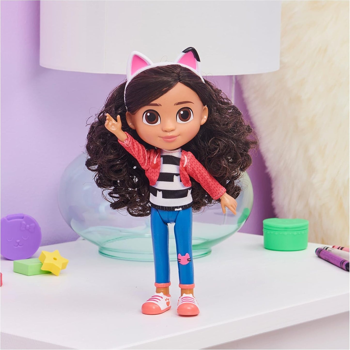 GABBY'S DREAMWORKS DOLLHOUSE - Bambola Gabby Girl da 20 cm, adatta dai 3 anni in su
