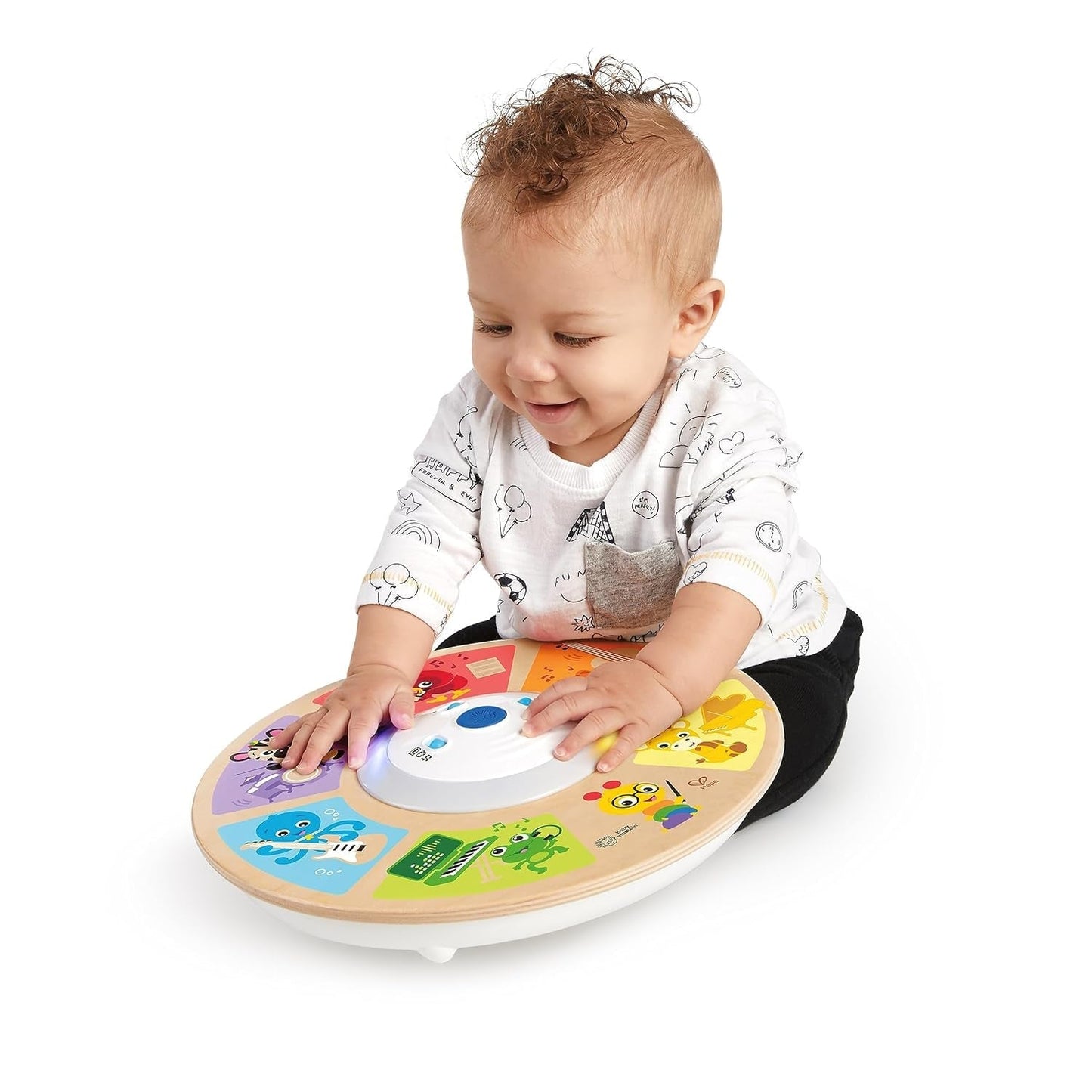 Baby Einstein, Hape, Cal's Smart Sounds Symphony Magic Touch Gioco di attività elettronico in legno in 3 lingue (inglese, francese e spagnolo), 3 modalità, dai 6 mesi Giocattoli per bambini Naty Shop