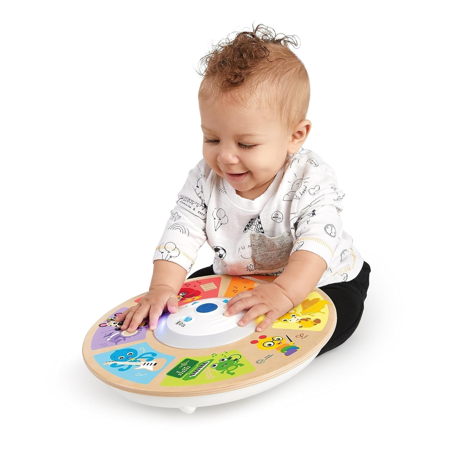 Baby Einstein, Hape, Cal's Smart Sounds Symphony Magic Touch Gioco di attività elettronico in legno in 3 lingue (inglese, francese e spagnolo), 3 modalità, dai 6 mesi Giocattoli per bambini Naty Shop