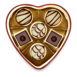 Lindt Cioccolato dal Cuore | 30 g| 6 praline al Marc de Champagne, Coeur à l'Orange, Cioccolato al Latte Croccante, Marzapane all'Arancia in una bellissima scatola a forma di cuore | Regalo di cioccolato | Regalo di cioccolato