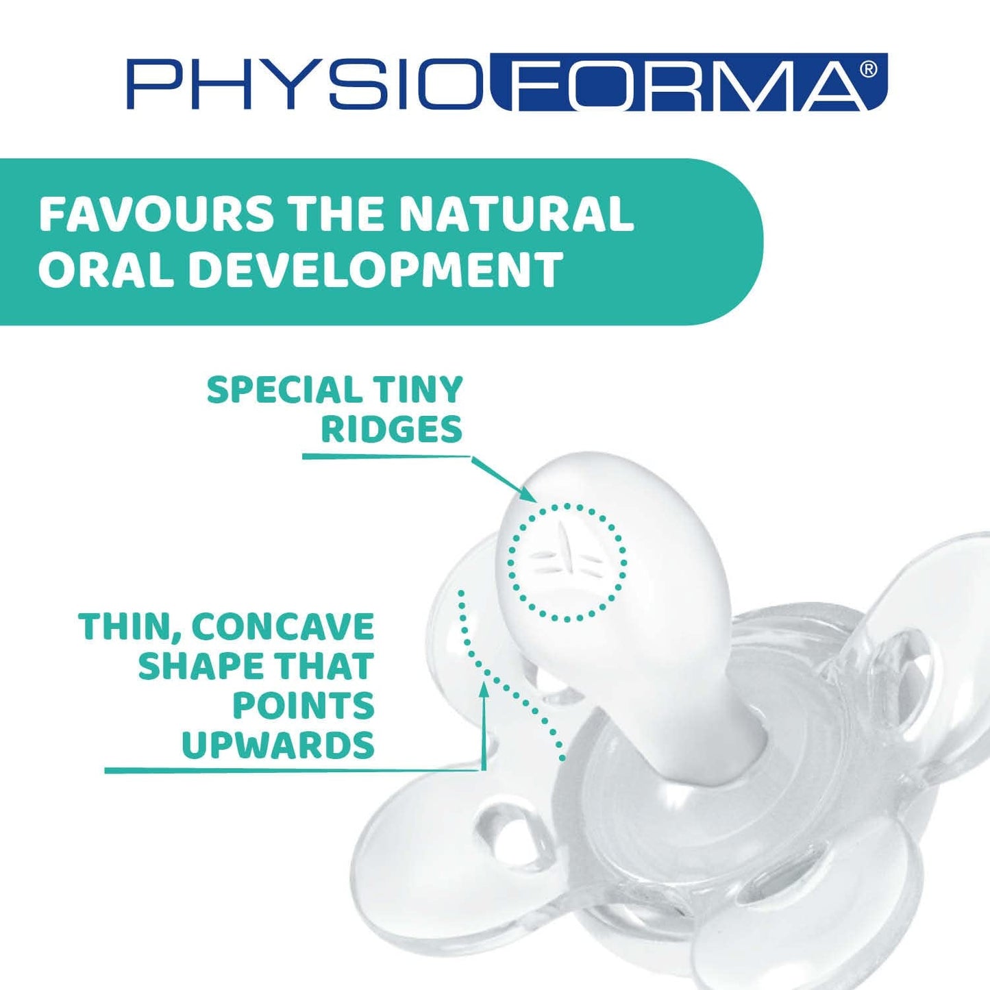 Ciuccio Chicco PhysioForma Comfort 6-16 Mesi, 1 Pezzo, Ciuccio con Tettarella in Silicone, Supporta la Respirazione Fisiologica e Favorisce il Corretto Sviluppo Orale, Blu
