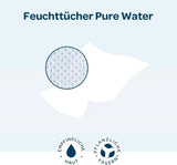BIOLANE - Baby-Feuchttücher Mit 99.9% Wasser - Pure Water - Packung Mit 12 X 48 (576 Feuchttücher) - Für Empfindliche Haut - Ab Der Geburt - Duftfrei - Wechseln Und Reinigungspflege Naty Shop