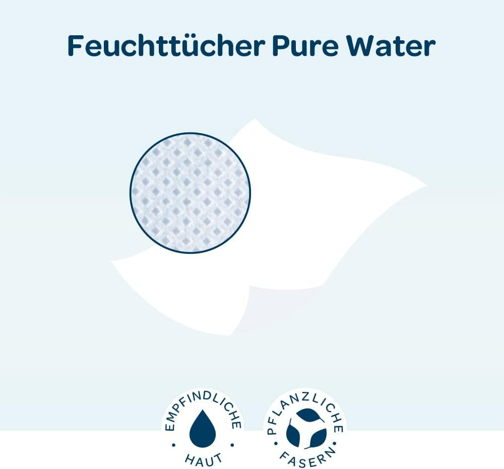 BIOLANE - Salviette umidificate per neonati con il 99,9% di acqua - Acqua pura - Confezione da 12 x 48 (576 salviette) - Per pelli sensibili - Dalla nascita - Senza profumo - Cura per il cambio e la pulizia dei neonati
