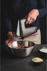Tefal HT650E Power Mix Silence Miscelatore manuale | 600 Watt | Regolatore di velocità variabile | Funzione Turbo e Auswurf | Motore per il tempo libero estremo | incl. 2 Rührbesen Und 2 Knethaken | Negozio Naty della cucina del grano