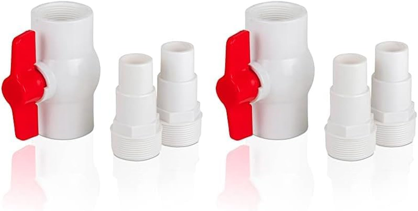 Gre AR512 - Valvola on/off con 2 adattatori per tubi Ø38 e Ø32 mm