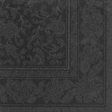 50 tovaglioli Collezione ROYAL 1/4 piega 40 X 40 nero "Ornamenti"