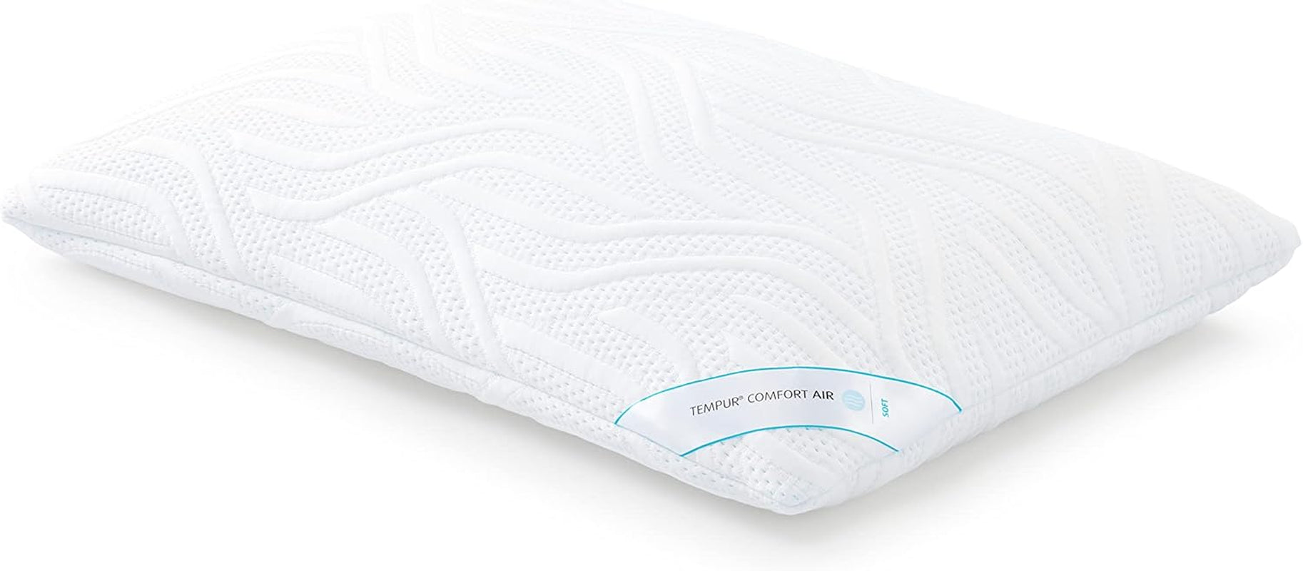 Cuscino per dormire Medio Comfort Air TEMPUR, Cuscino traspirante per ogni posizione di sonno, OEKO-TEX MADE in VERDE, rigidità media, 40 X 80 Cm Naty Shop Cuscini standard Morbidi