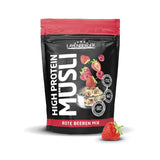 Layenberger 3K Muesli ad alto contenuto proteico, 50% Eiweiß e 18% Kohlenidrato - Confezione singola (1X 390 G) - Schoko-Nuss Cereale Naty Shop 360 G (1 confezione) Rote Beeren Mix