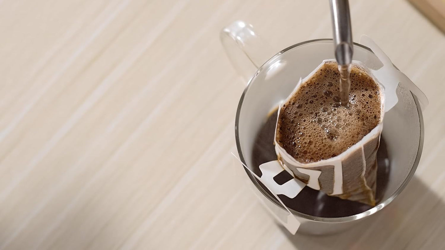 Caffè artigianale giapponese Caffè filtro monouso Brasile Vietnam Miscela leggera 16 bustine.