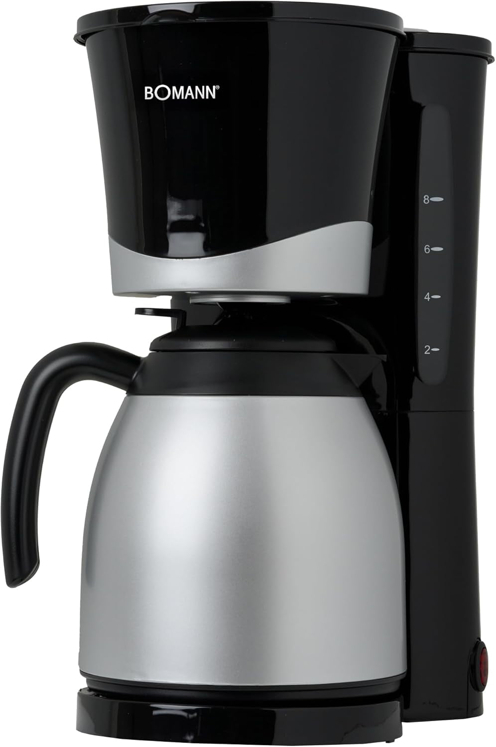 Caffettiera Bomann® con thermos | per 8-10 tazze di caffè | senza perdita di temperatura | caffettiera con filtro | 1 litro | Espresso | Caffettiera a filtro con thermos | KA168 nero