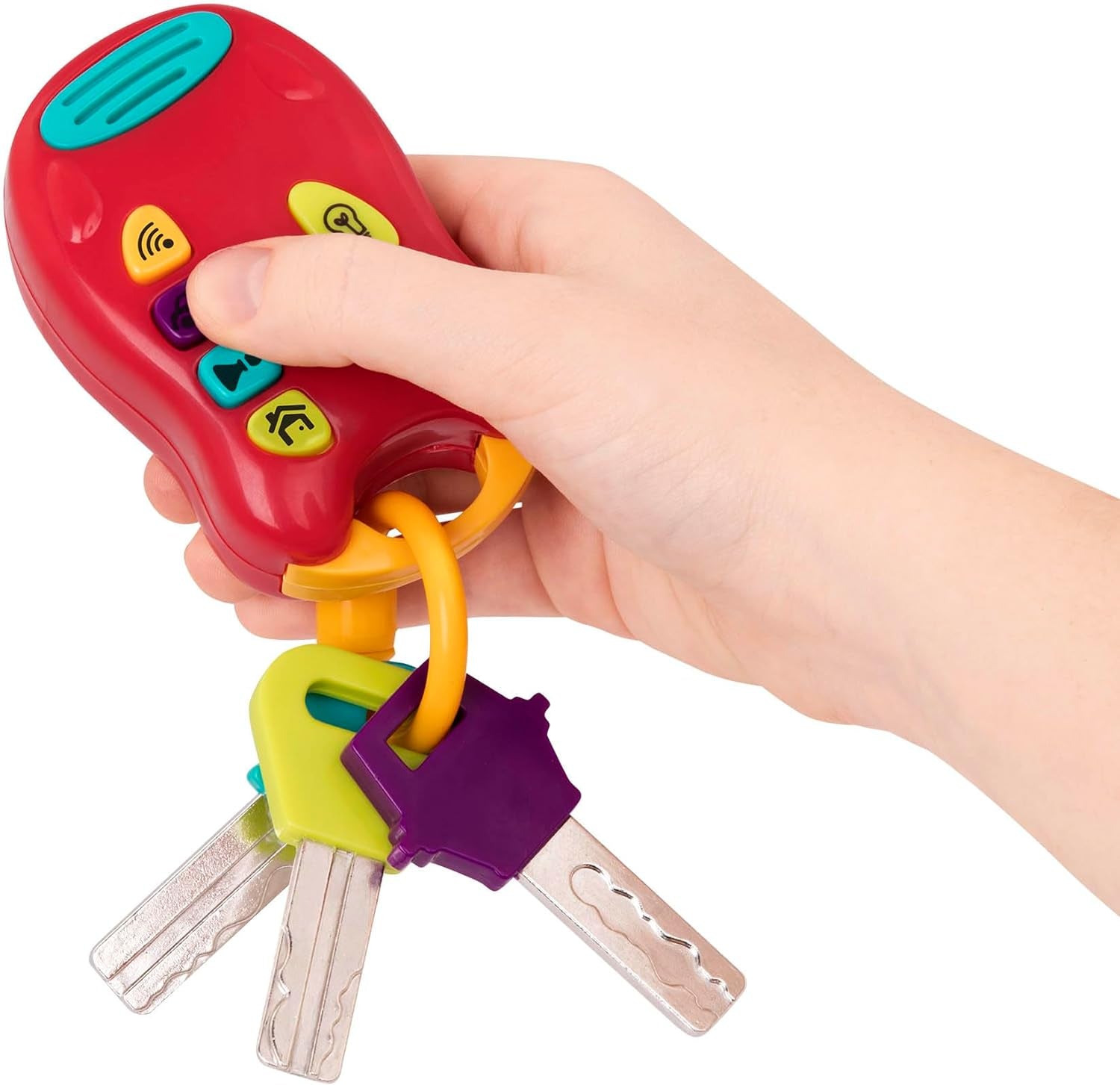 Battat toy key baby toy - Portachiavi colorato per auto con luci e suoni per bambini da 10 mesi in su Bebe Toys Naty Shop