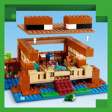 LEGO Minecraft La casa della rana, casa giocattolo con personaggi tra cui zombie, melma e uomo che sta annegando, più accessori come barca giocattolo e banco da lavoro, regalo per ragazzi e ragazze a partire da 8 anni 21256 Set da costruzione Besuche den LEGO-Store