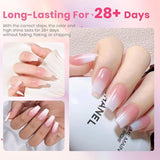 Kit per unghie finte sfumate da 150 pezzi - 5 colori per unghie finte autoadesive dal design sfumato - Copertura completa per donne e ragazze - Unghie finte lucide per manicure fai-da-te (Quadrato)