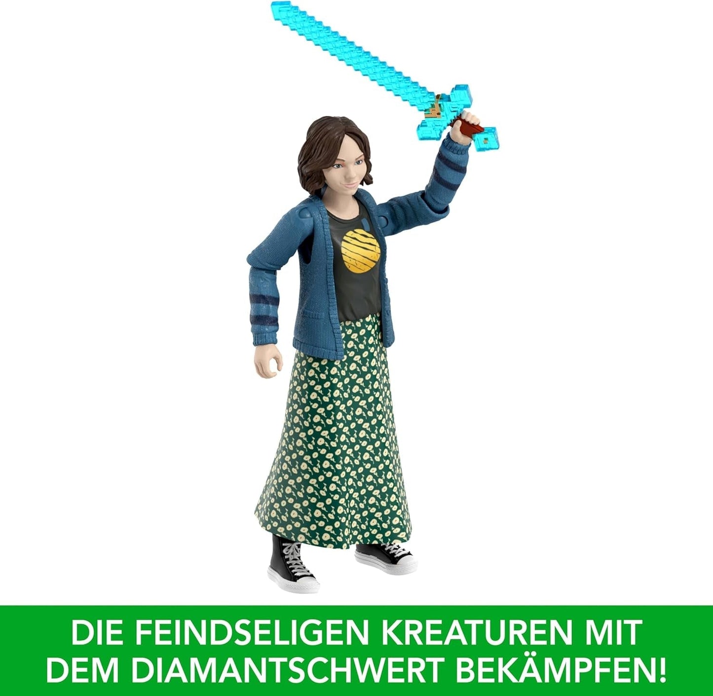 Mattel Minecraft Story Set con 4 action figure e 3 accessori Incontri nell'Overworld Set Minecraft Giocattolo da collezione ispirato al film JFR70 Action Figure Naty Shop