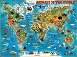 Ravensburger Puzzle per bambini - 13257 Animali nel mondo - Puzzle con mappa del mondo per bambini dai 9 anni, con 300 pezzi in formato Xxl Puzzle Naty Shop
