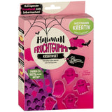 HEITMANN KREATIV - Set di gomme da masticare alla frutta creative per Halloween - Coloranti in polvere a base vegetale - Rosa - Gomme da masticare alla frutta a forma di fantasma fai da te al gusto di lampone