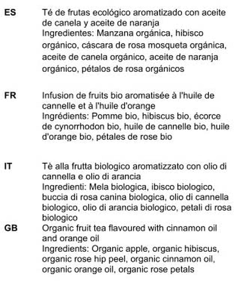 Tè di Natale biologico 10 X 100G, Tè Paulsen Tè alla frutta Controllato per i residui