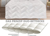 Traumnacht Cozy - Completo letto 4 stagioni, 1 X trapunta divisibile 135 X 200 Set e 1 X cuscino 80 X 80 Cm, certificato Ã-ko Tex, bianco, sviluppato in Germania, (confezione da 2) Trapunte e trapunte Naty Shop