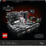 LEGO Star Wars 75329 Set diorama della corsa alla trincea della Morte Nera, kit modello X-Wing per adulti di Luke Skywalker, gadget per i fan di Una nuova speranza, decorazione della stanza, set da costruzione regalo Besuche den LEGO-Store