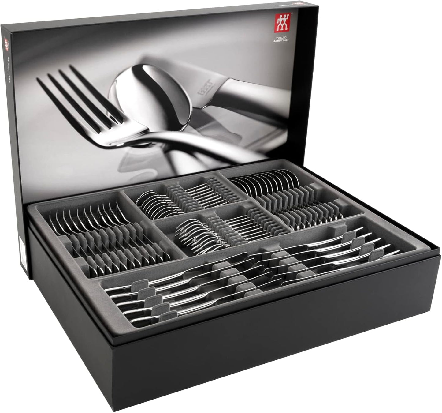 ZWILLING Nottingham Set posate, 72 pezzi, per 12 persone, acciaio inossidabile 18/10 Kitchen Naty Shop