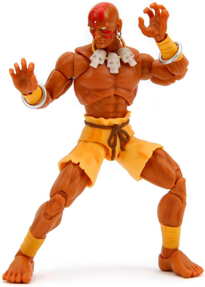 Jada Toys Street Fighter Figure Guile (15 cm) - Street Fighter 2: The Final Challengers Action Figure Mobili da Collezione con Testa Alternata, Mani e Accessori, Action Figures da 13 Anni in su Naty Shop Dhalsim