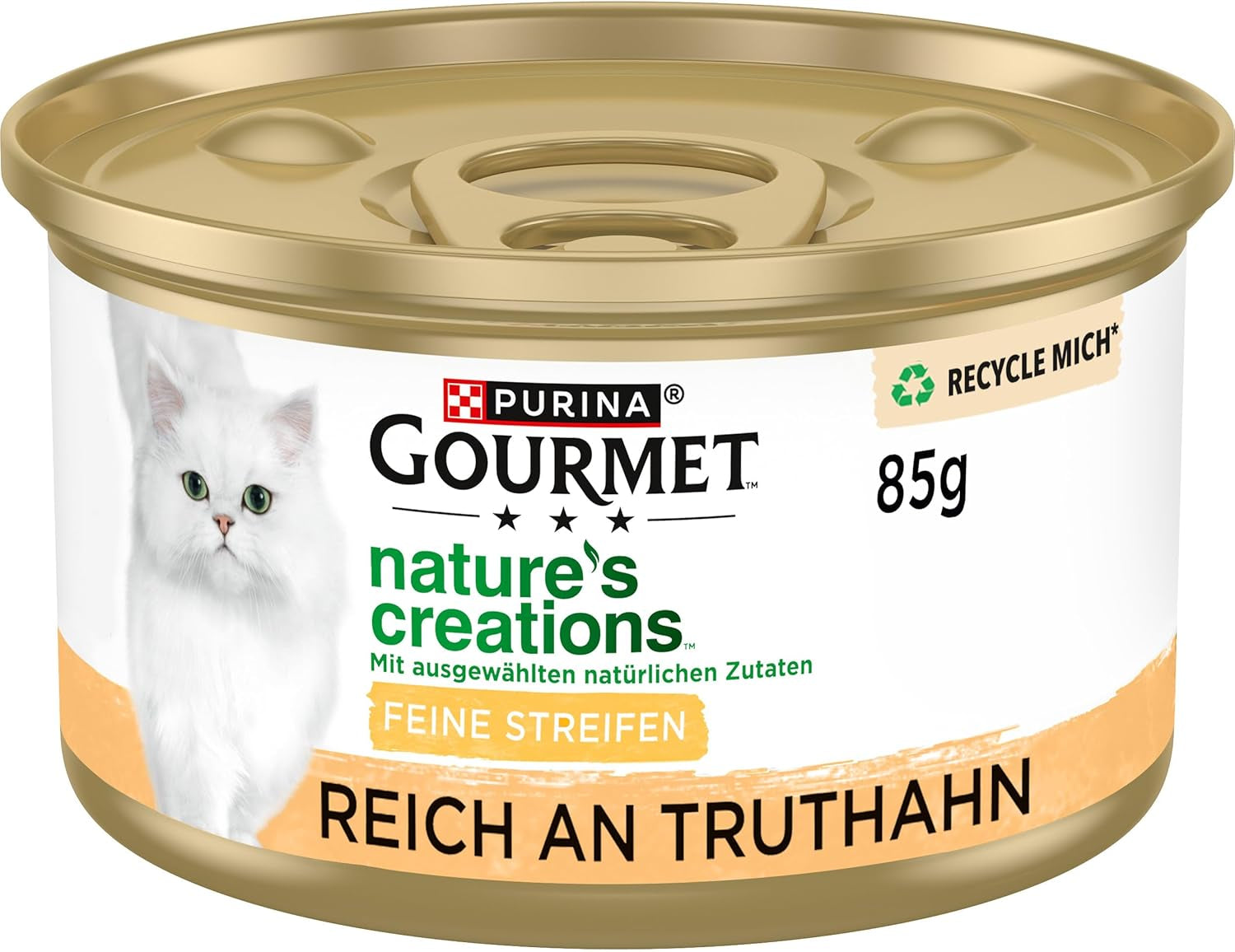 Gourmet Nature's Creation Cibo umido per gatti in gelatina, tacchino naturale, confezione da 12 (12 x 85 g)