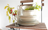 MÄSER 931512 Nottingham Serie Vintage Servizio di stoviglie per 4, Servizio combinato da 20 pezzi con forme rotonde irregolari in look retrò, Piastrella, Beige