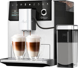 Melitta CI Touch - Macchina per caffè espresso completamente automatica con sistema per il latte, macchina per caffè espresso con macinacaffè integrato e cappuccinatore, ad es. per espresso o cappuccino, argento