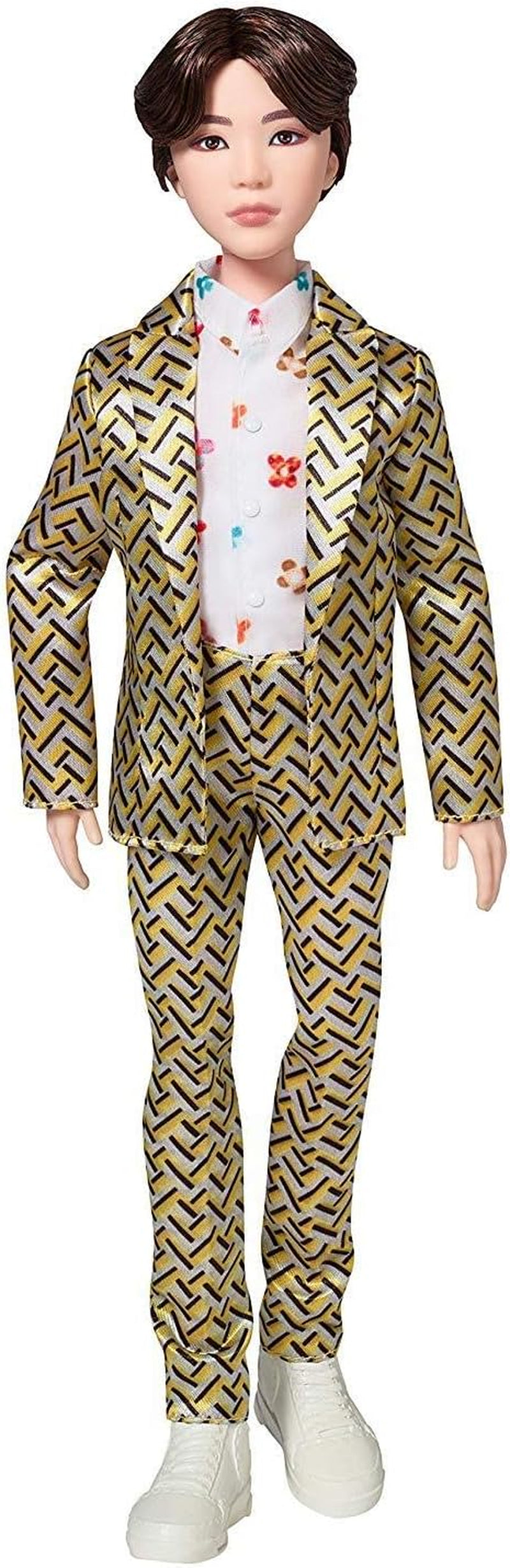 Mattel GKC92 - Figura d'azione BTS Idol Suga, giocattolo da collezione K-Pop Merch, multicolore