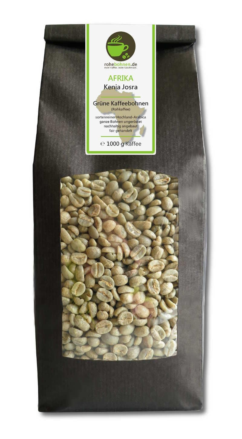 Caffè crudo - Green Highland Coffee Kenya Josra (caffè verde in grani 1000g) - Certificato GMP