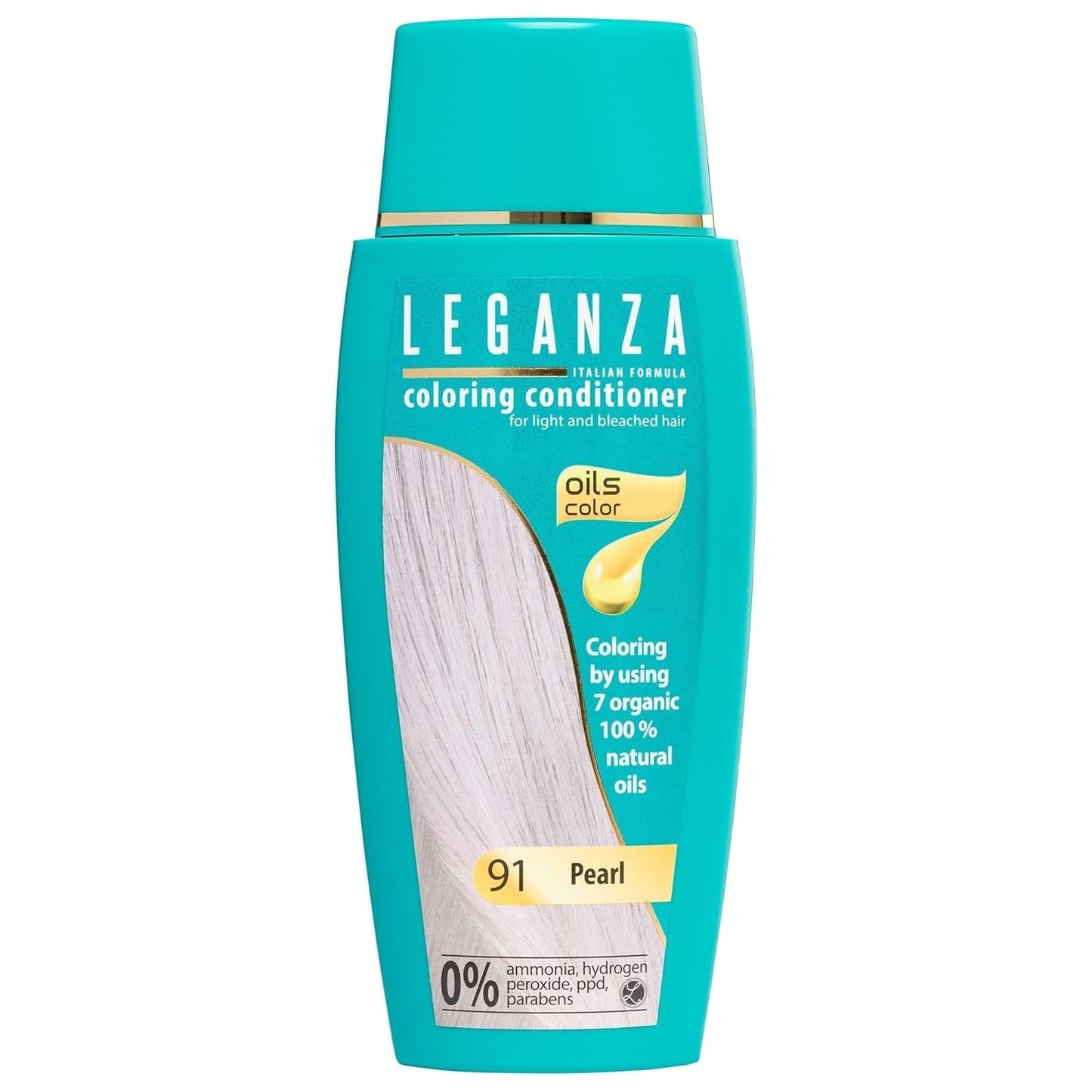 Leganza Balsamo Naturale Tintura Per Capelli Colore 71 Café Latte | Tintura per capelli senza ammoniaca | Arricchito con 7 oli naturali | Tintura per capelli Naty Shop 91 Perl da 150 ml
