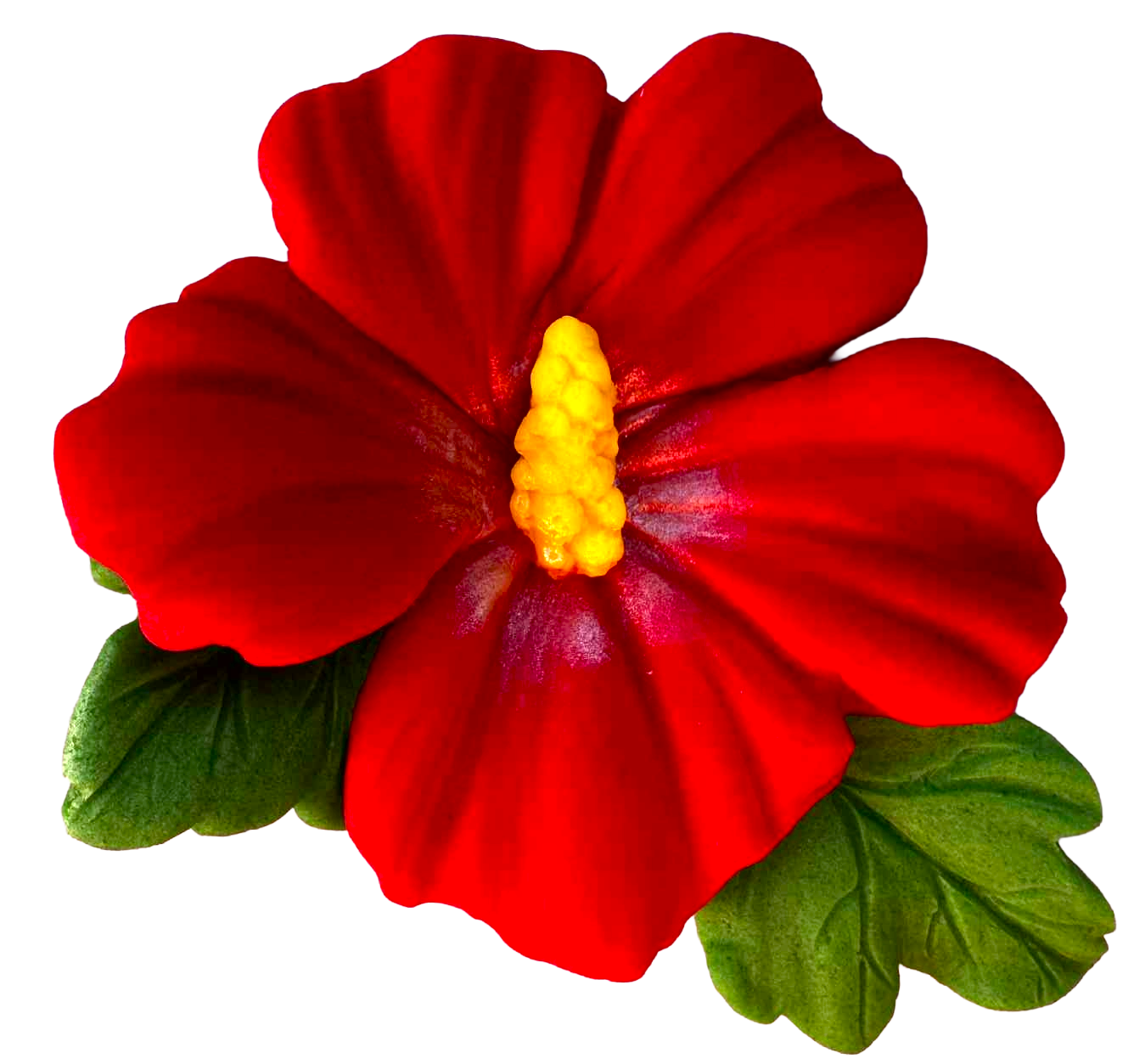 Deliziosa decorazione floreale di ibisco - commestibile, dimensioni 9,5 cm, gusto dolce decorativo per torte